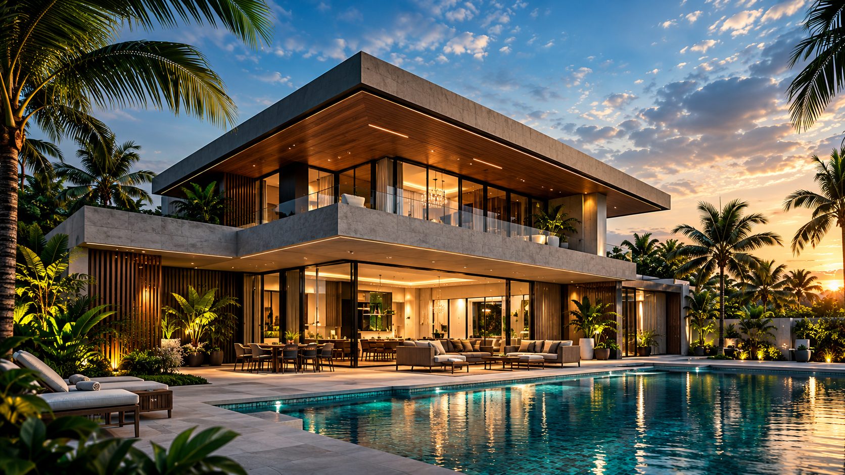 Villa contemporaine avec piscine, réalisation de TMO Architecture
